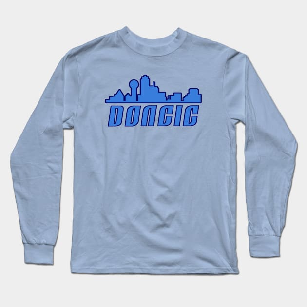 Doncic City, Dallas Basketball Long Sleeve T-Shirt by FanSwagUnltd